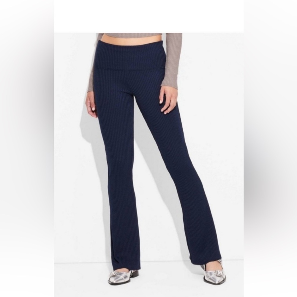 Wild Fable Black Flare Pants High-Rise Stretch
